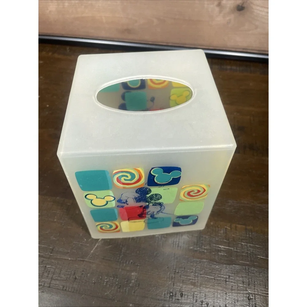 Vintage Disney Mickey Mouse Square Tissue Box Cover
